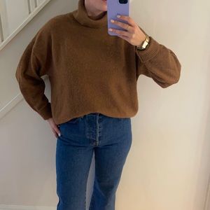 Chocolate oversized turtleneck